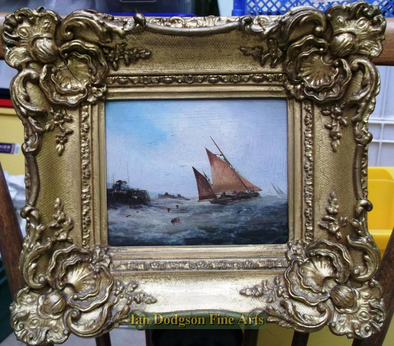 Coming into harbour by George Stanfield Walters