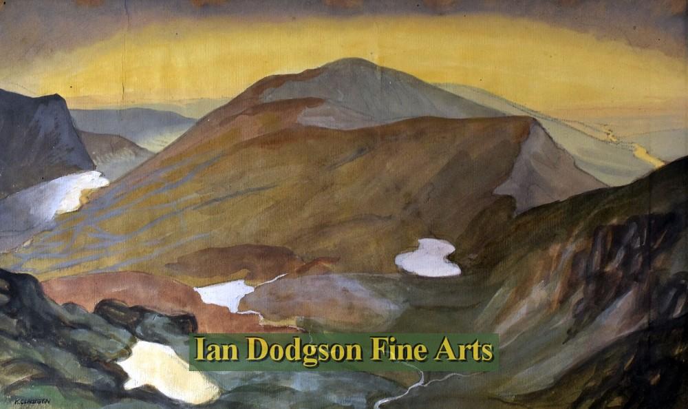 Moel Eilio & Cwm Clogwyn, Snowdon by Katherine (Kitty) Clausen