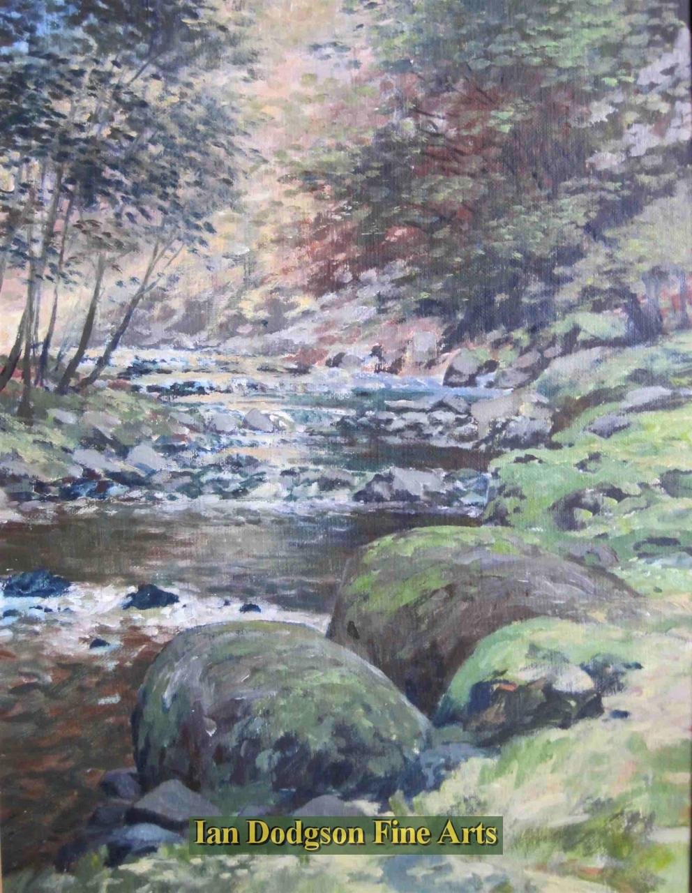 Jeremy Yates - Afon Ogwen Acrylic on board (2010s)