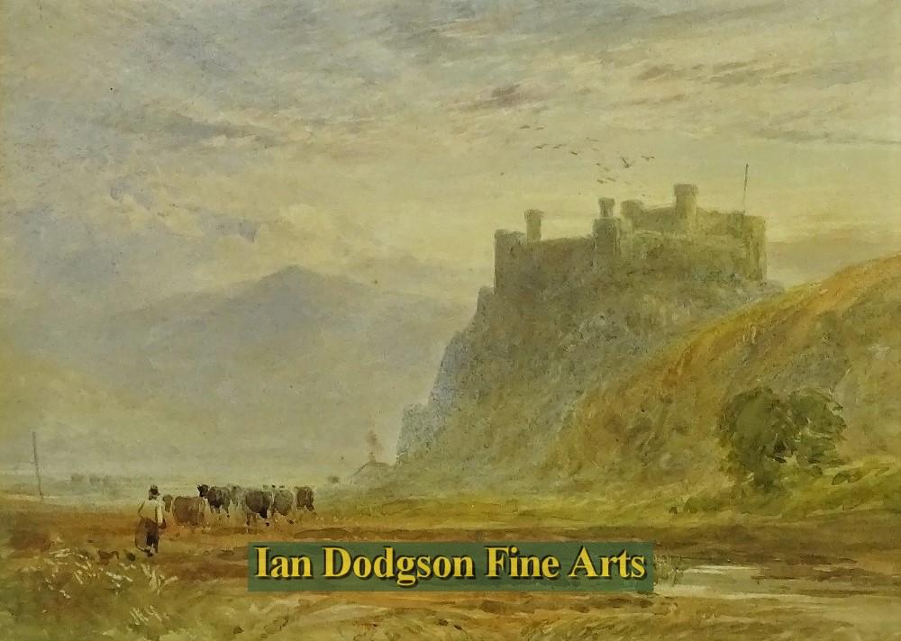 David Cox Snr - Harlech Castle Watercolour (c1840)