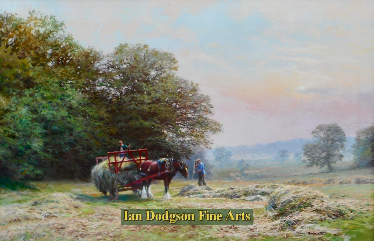 Tony Sheath - The last load of the day Oil on canvas (c1985)