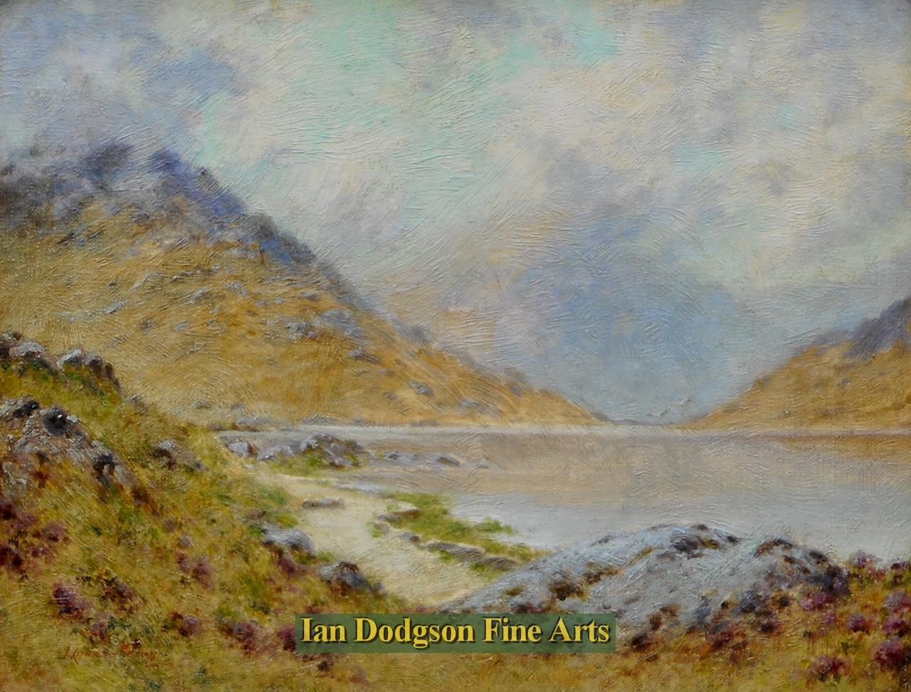 John Abernethy Lynas Gray - Llyn Ogwen Oil on canvas (c1920)