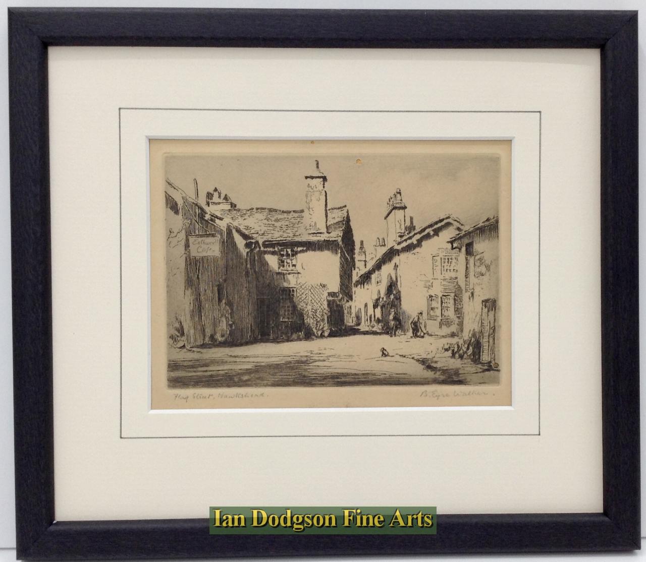 Bernard Eyre Walker - Hawkshead Etching (c1930)