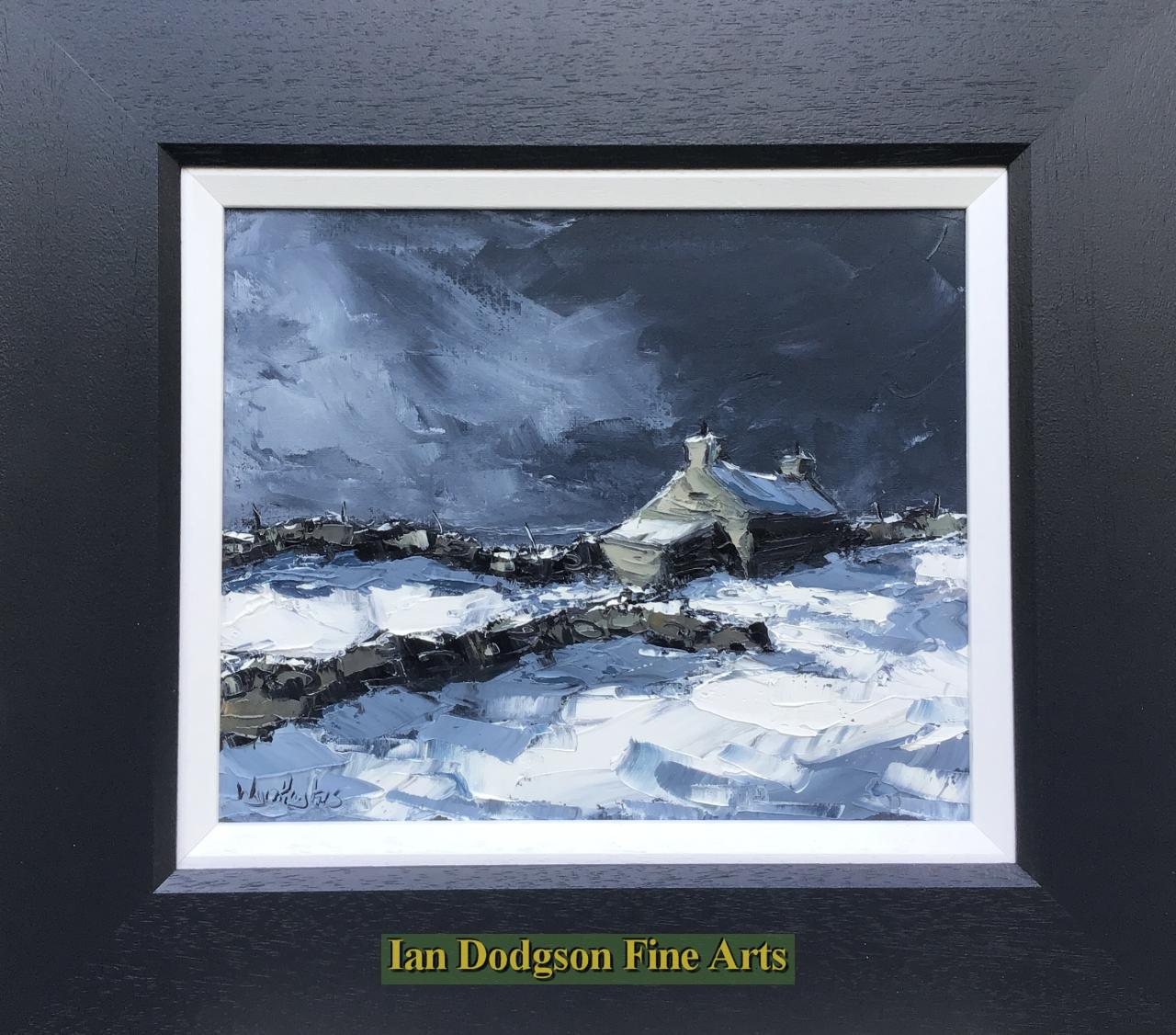 Moelfre, Snow Scene by Wyn Hughes