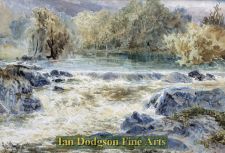 River scene,Lledr, North Wales. by John Steeple